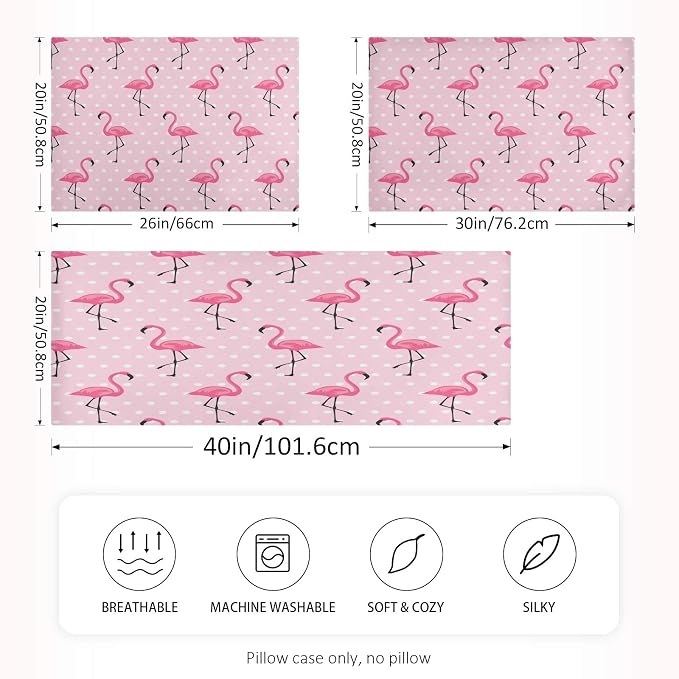 White Dots Flamingo