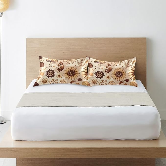 Bohemian Mushrooms Sunflower Beige