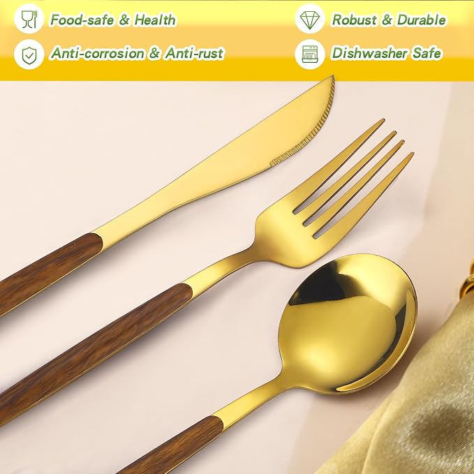 20pc/Gold-Wooden