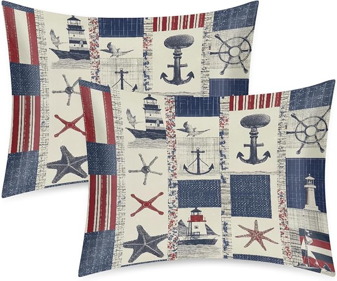 Patchwork Nautical Compass
