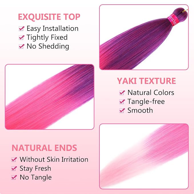 ombre purple-hotpink-pink