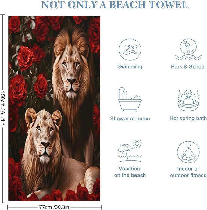 Lion With Rose