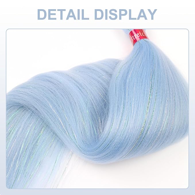 baby blue mix tinsel