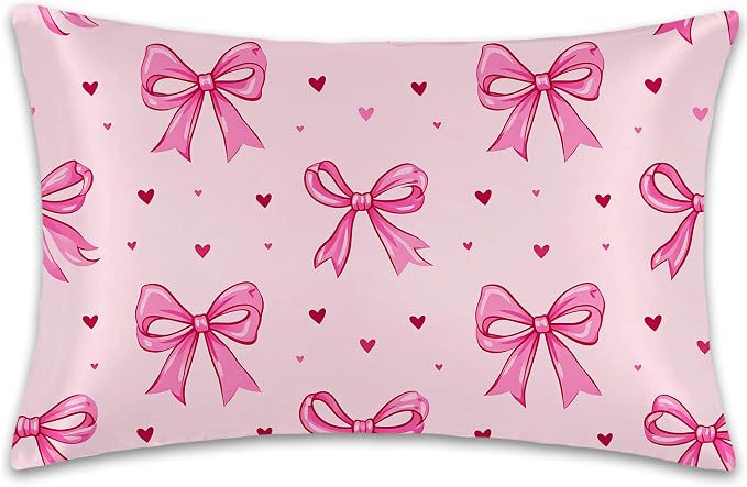 Pink Ribbon Bows and Heart