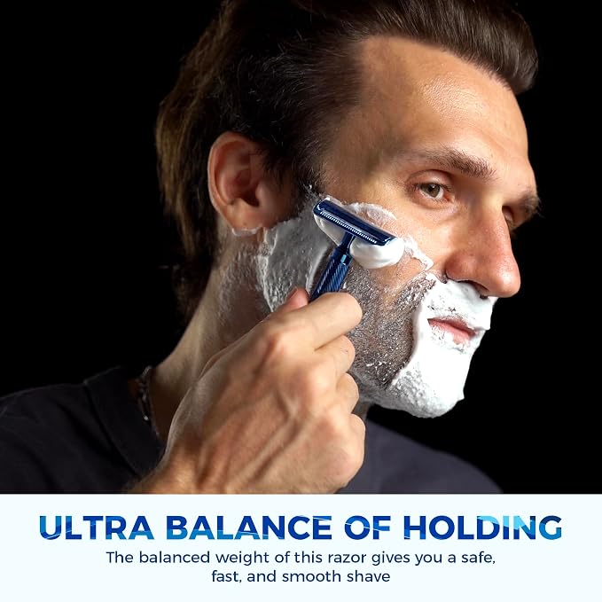 Noble Blue Razor with Stand