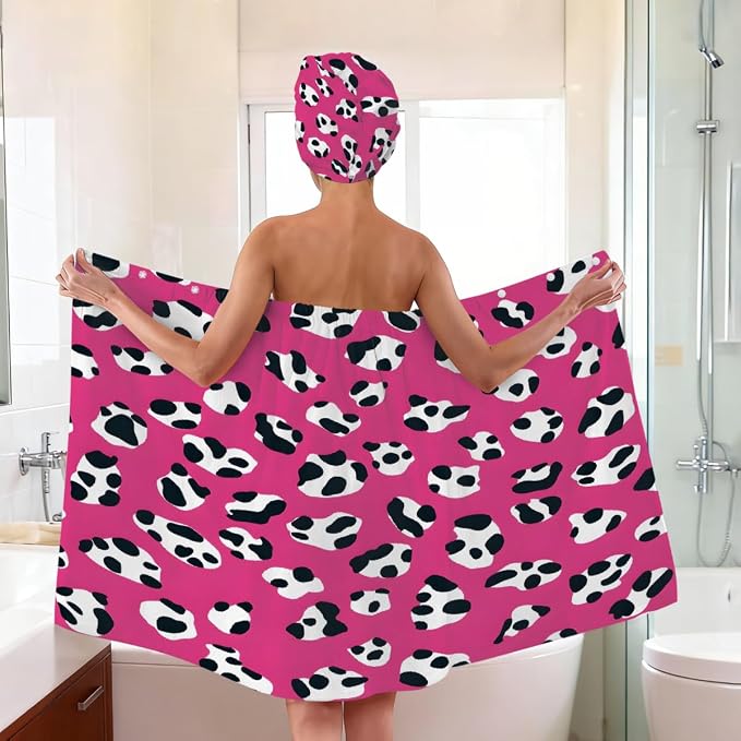 Pink Cow Print