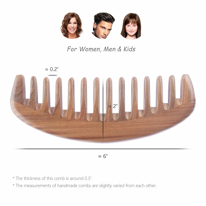 Green Sandalwood Wide Tooth