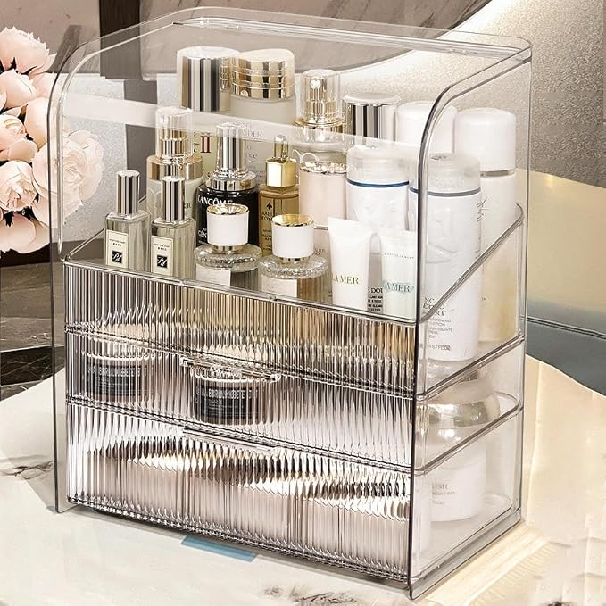 Large Clear+Brush Holder