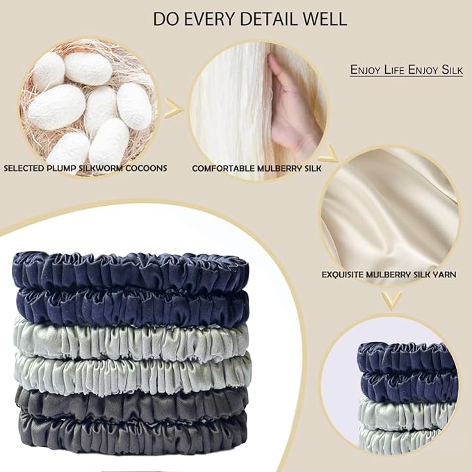 6PCS(Navy Blue, Silver Gray, Dark Gray)