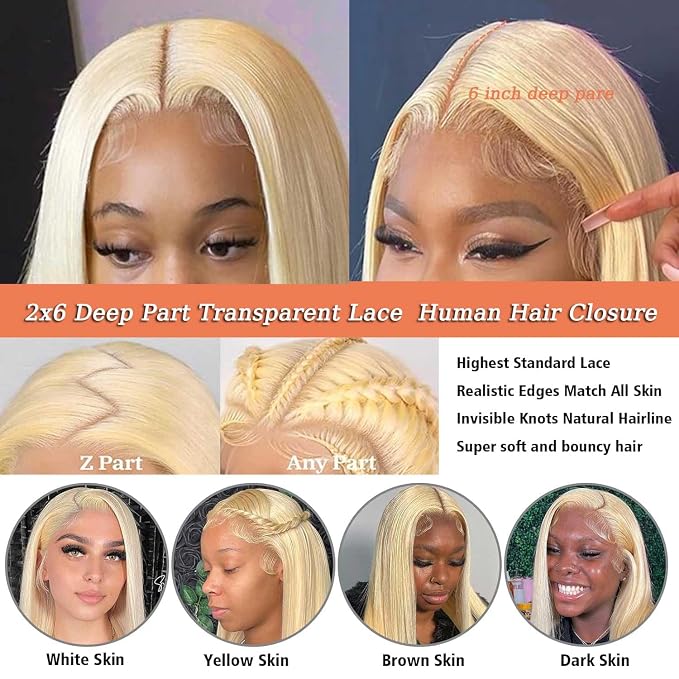 Blonde 2X6 Closure