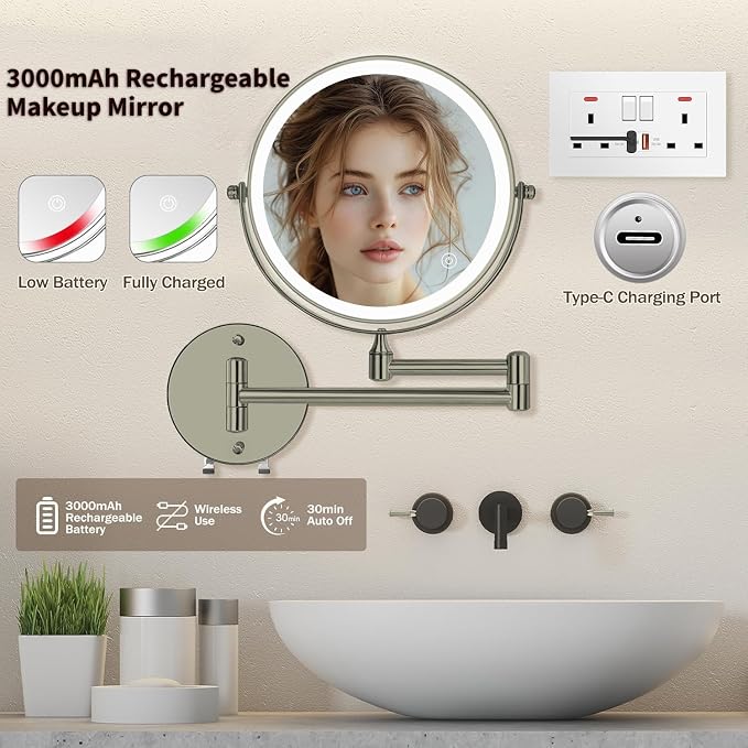 Brushed Nickel Wall-mounted