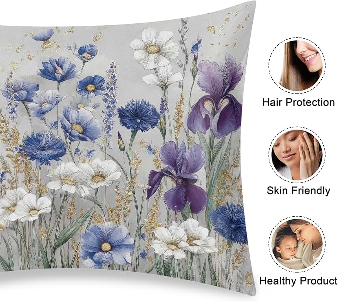 Purple White Wildflowers