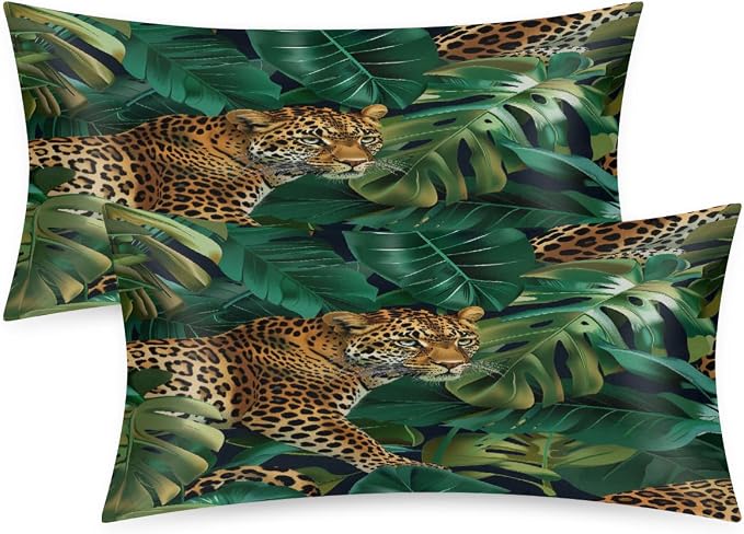 Leopard Palm Leaves