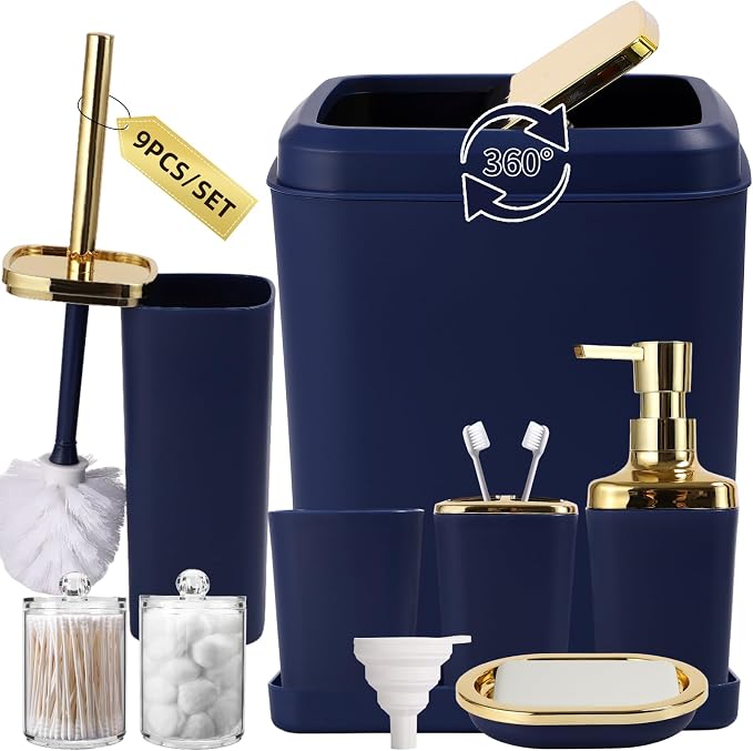 Navy Blue and Gold