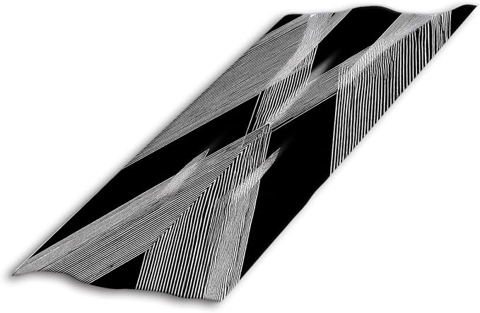 Black Grey White Stripe