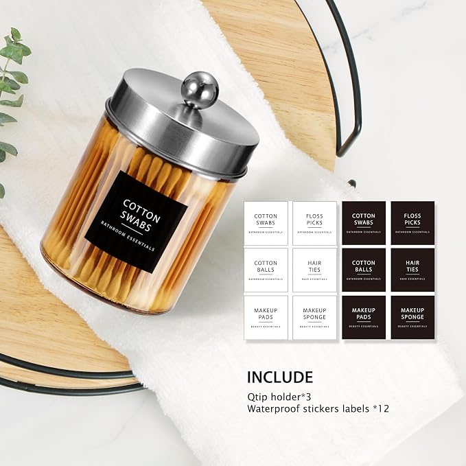 Jar Gold Amber/Lid Brushed Nickel