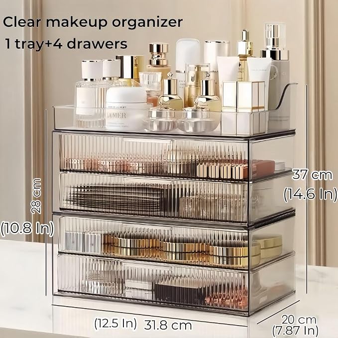 Clear-4 Drawers