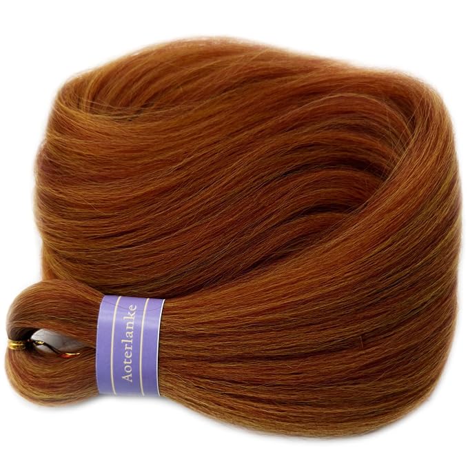 Mixed Amber Braiding Hair Pre Stretched