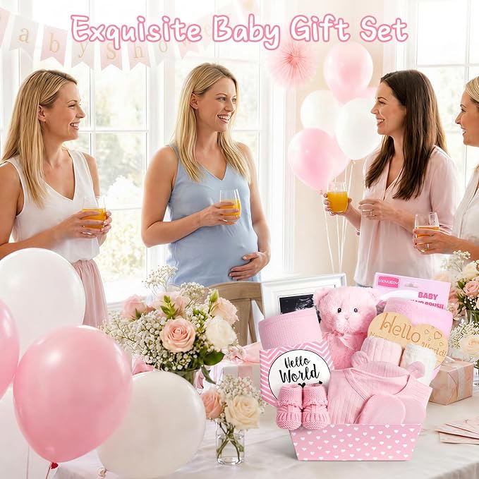 Bear Baby Gift Set Pink