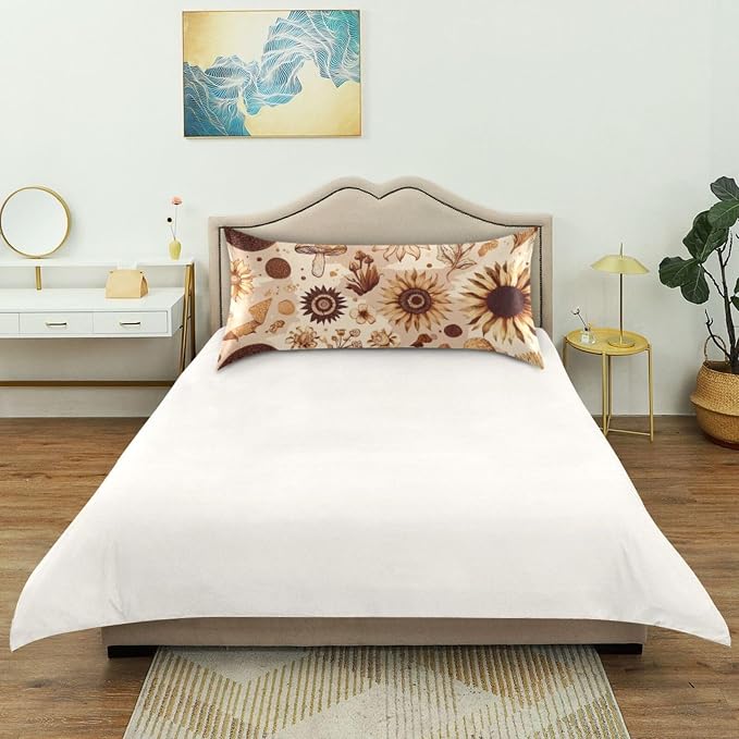 Bohemian Mushrooms Sunflower Beige