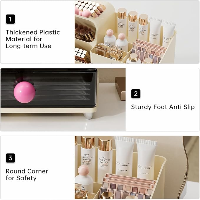 Cream White&Pink