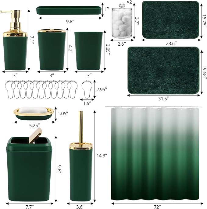 Dark Green and Gold