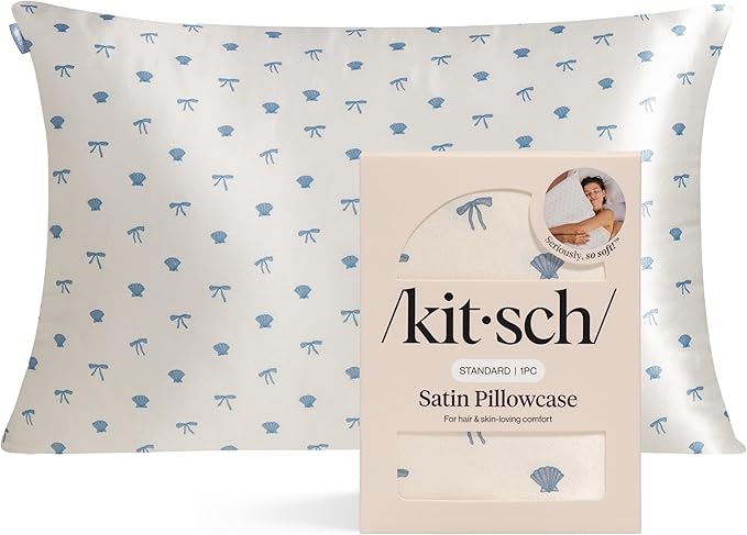 Pearlized Cream & Coastal Blue Print