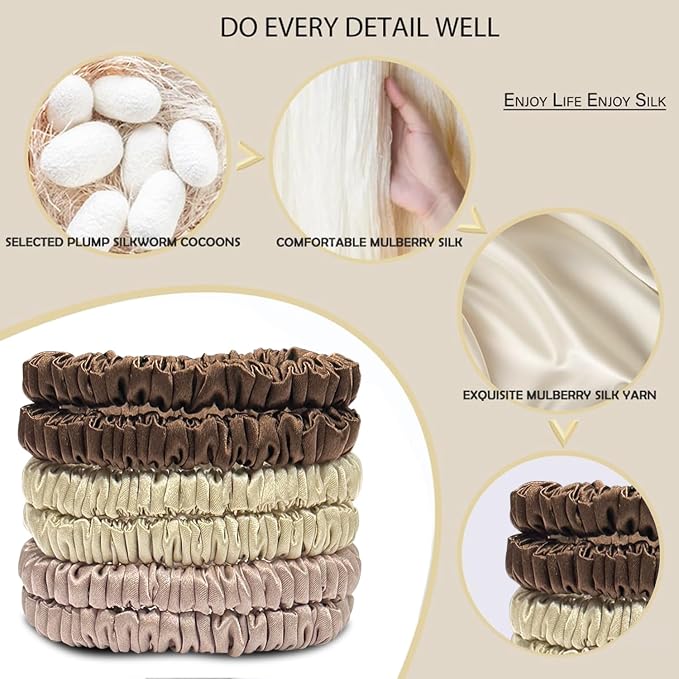 6PCS(Coffee, Beige, Rose Gold)