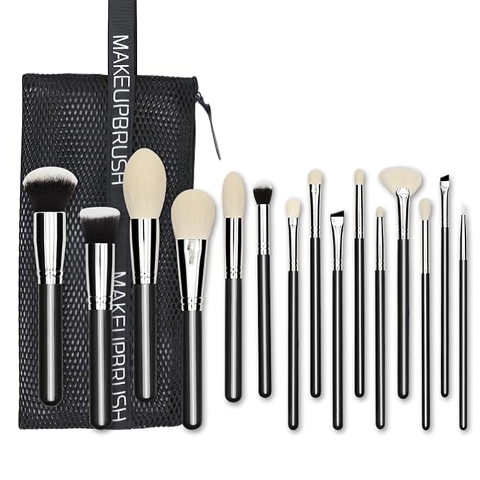 15 brushes + mesh bags