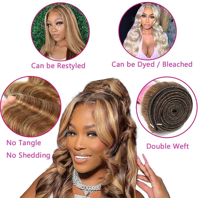 4/27 Body Wave Bundles with Closure