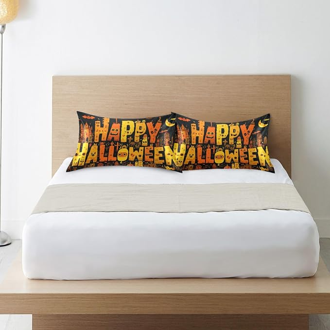 Happy Halloween Art Funny Orange