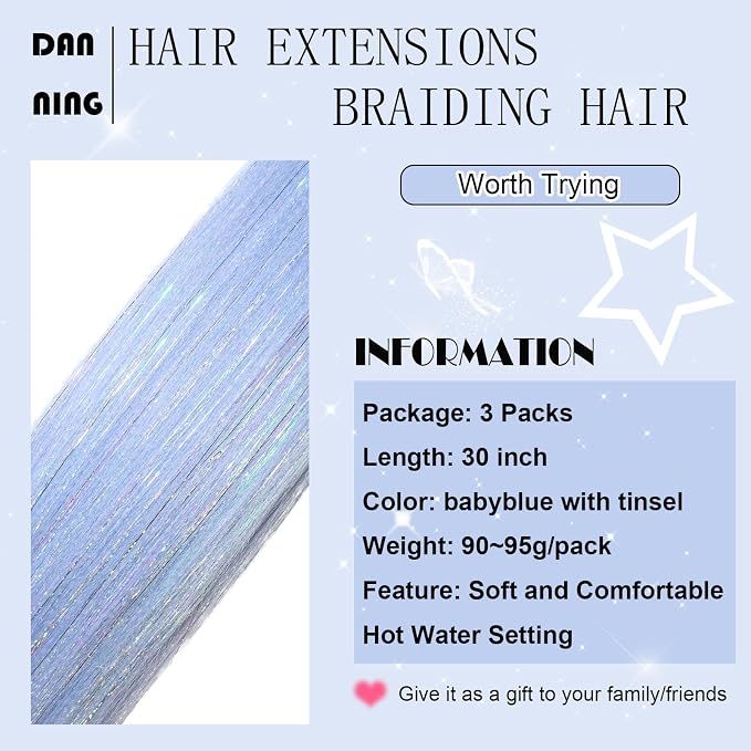 babyblue with tinsel