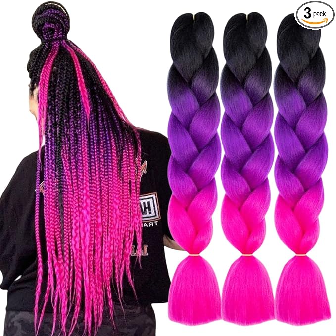 Black to Purple to Rose Red