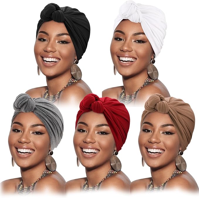 5 Pack Knotted: White/Russet/Khaki/Dark Grey/Black