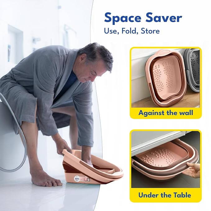 Pink Collapsible Basin