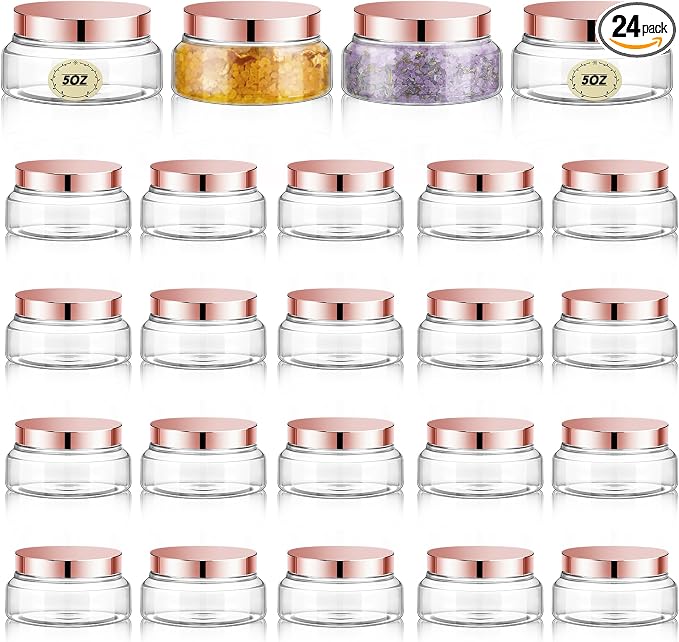 Clear, Rose Gold