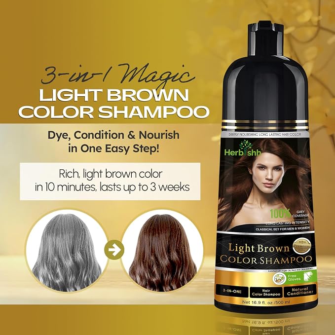 Light Brown+Argan Oil+Stain Pouch
