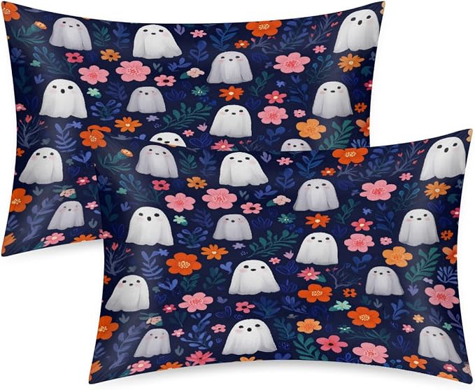 Navy Blue Flowers Ghost
