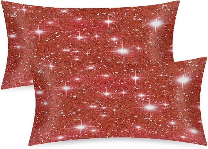 Red Glitter Stars
