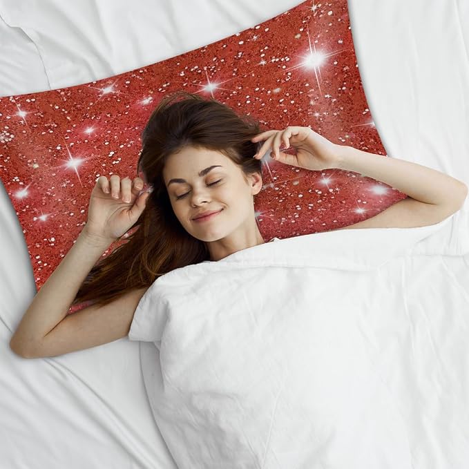 Red Glitter Stars