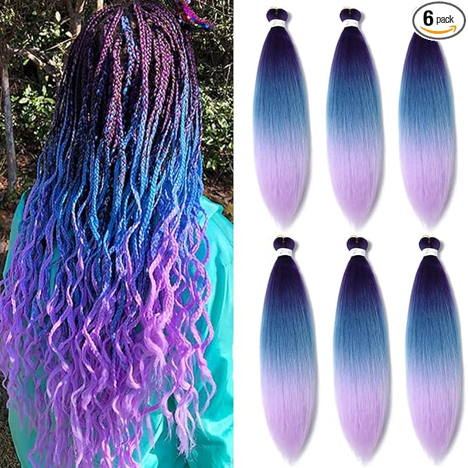 Purple-Lake Blue-Light Purple