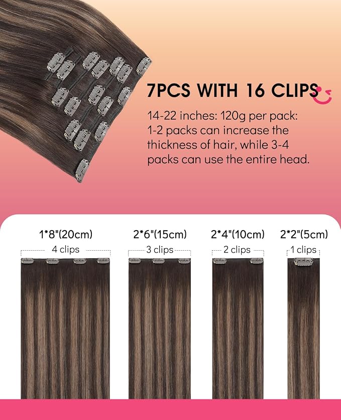 1-#2/6/2 Balayage Dark Brown to Chestnut Brown