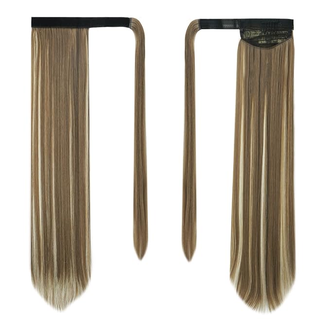 Ash Medium Brown & Bleach Blonde