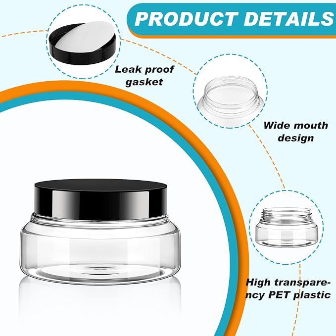 Clear, Black