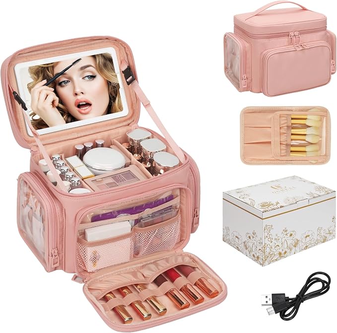 02-Pink with LED Mirror