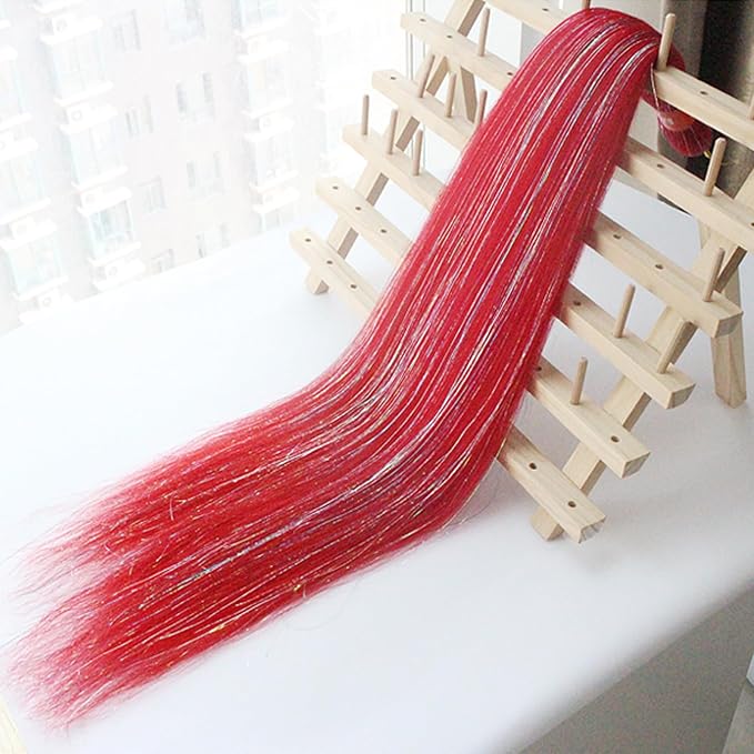 red with tinsel