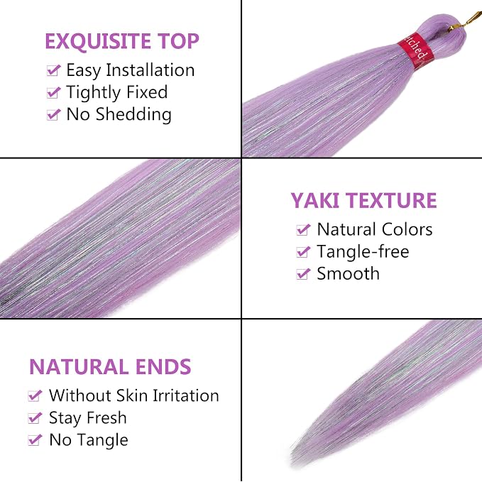 light purple with tinsel