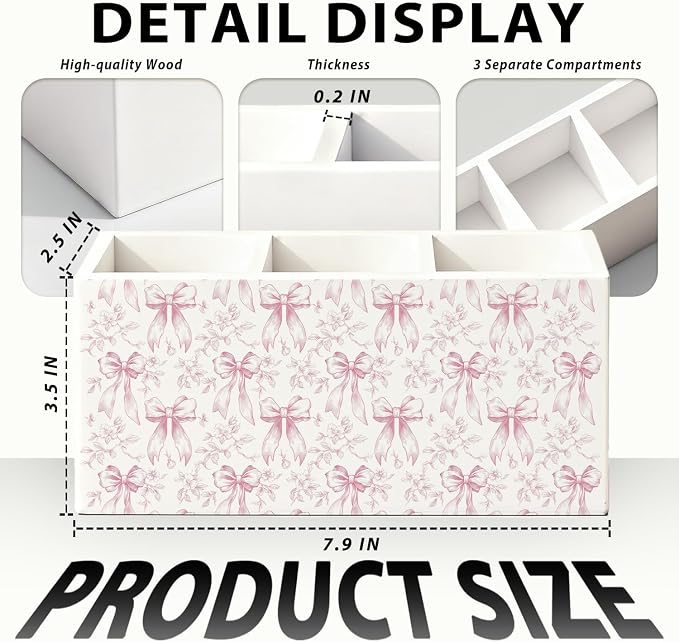02-Pink Bow Pen Holder(2)
