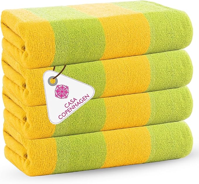 Malibu Beach Towels, 4 Pieces - Green