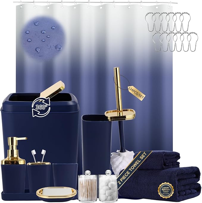 Navy Blue and Gold